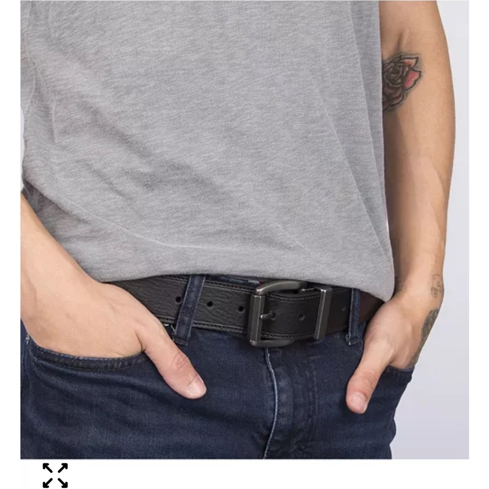 Levi's Leather Reversible Casual Men's Belt 50-52 - Picture 1 of 9